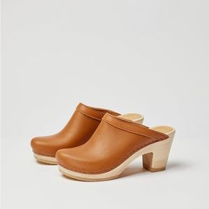 No. 6 Old School High Heel Clog in Bourbon - size 38